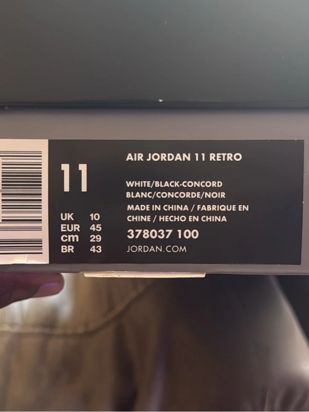 Nike Air Jordan 11 Retro Concords DS(2018)